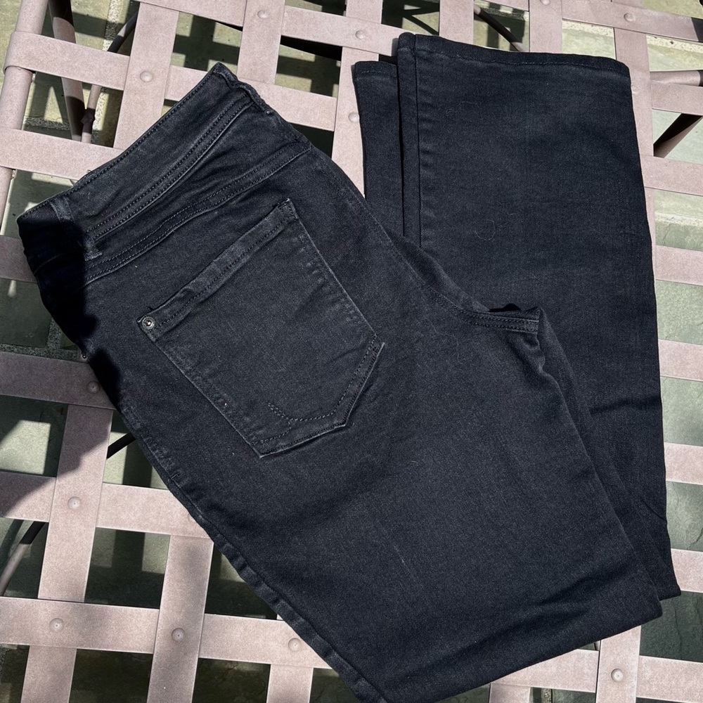 INC Denim Black Denim Boot Leg Jeans Size 12